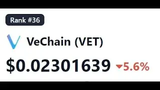✅🆓 -VeChain (VET)/USDT- приготовиться к покупке #vechain #vet #криптовалюта #крипта #крипто #bixret