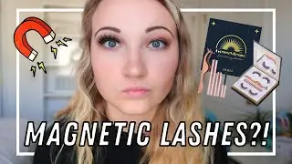 AFFORDABLE MAGNETIC LASHES REVIEW // amazon magnetic eyelashes review