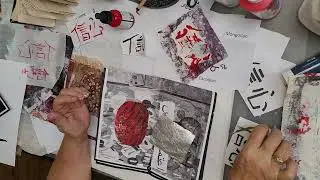 6#52  part 2 -Add  meaningful scripts from other language's to your Art journal