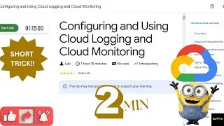 Configuring and Using Cloud Logging and Cloud Monitoring || #qwiklabs #solutions #googlecloudlab