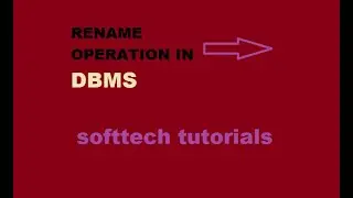 RENAME OPERATOR IN RELATIONAL ALGEBRA OPERATORS IN DBMS .