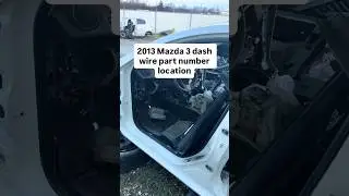 2013 Mazda 3 dash wire instrument panel harness part number BKV3-67-030A location on car