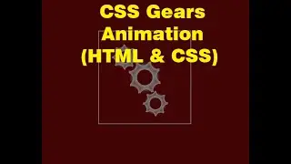 Create CSS Gears Animation in 9min (HTML & CSS)