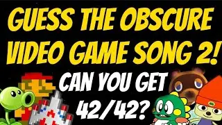 Can you Guess All 42 Obscure Video Game Songs? | Video Game Music Quiz #2