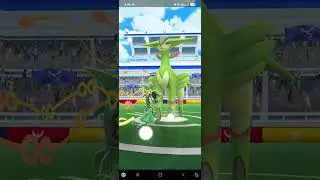 Pokemon Go: Double Kick Leaf Blade Virizion Solo with just one Mega Rayquaza!! Let's Go!! 🔥🔥