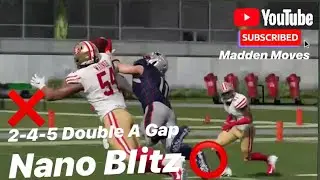 Madden NFL 20: 2-4-5 Double A Gap Mini Scheme