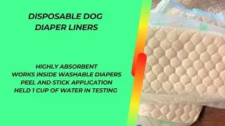 Pawpang diaper liners held one full cup of water!