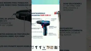 Bosch Kit Parafusadeira #ferramentas #amazon #amazonbrasil #viralshort #bosch #parafusadeiras