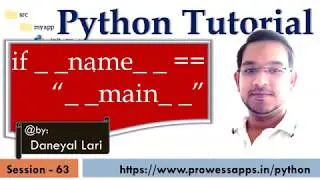 #63 Python Tutorial for Beginners | _ _name __  == '_ _main_ _ '