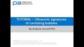 PA TUTORIAL -  Cavitation signatures
