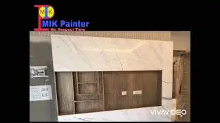 Sirca Italian PU Gold Patina Polish  on Veneer Matt finish by MIK Painter 