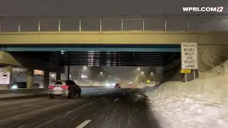 MONDAY 7:30 PM: Snow begins to accumulate again on major highways