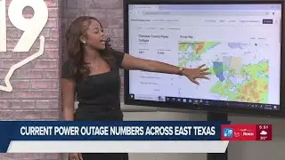 Breaking down the numbers of power outages reported in East Texas