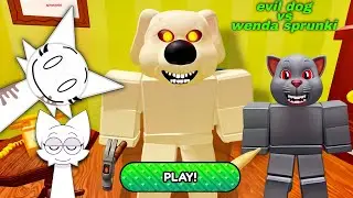 ESCAPE EVIL DOG HOUSE VS WHITE WENDA SPRUNKI || FULL GAMEPLAY - ROBLOX GAME