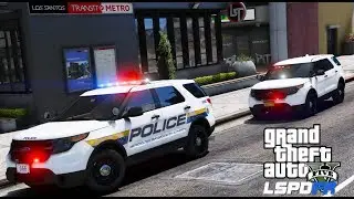 GTA 5 LSPDFR #570 Metropolitan Transportation Authority MTA Police Paroling The Train & Bus Stations