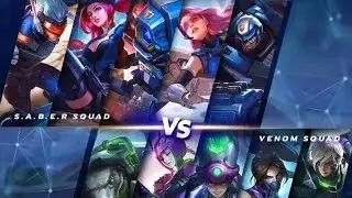 saber squad vs venom squad - tentang ml