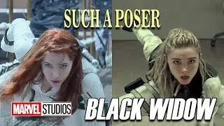 Such a poser? Yelena vs Natasha Landing Fighting Pose - Black Widow (2021)