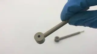 Glassy Carbon Electrode L Shaped PEEK Rod