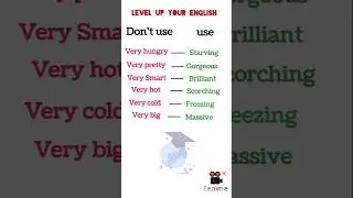🚫 Stop saying &ldquo;very&rdquo;!!Sound more fluent in seconds⏳💯 #short #shorts #viralshorts #uploadshorts