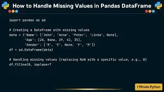 How to Handle Missing Values in Pandas DataFrame