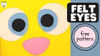 How to Sew Felt Eyes for Quiet Book Tutorial