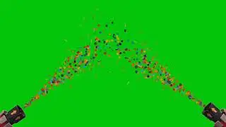 Celebration green screen with sound effect / continuous birthday celebration green screen