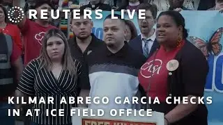 LIVE: Wrongly deported immigrant Kilmar Abrego Garcia checks in at ICE field office