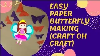 How to make paper butterfly|How to make butterflies with craftsheet|easy|Minute twist|Craft oh craft