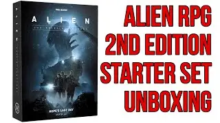 Распаковка/предварительный обзор стартового набора Alien RPG 2nd Edition