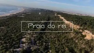 Praia do rei - Setubal - Costa da Caparica - Portugal by drone 4K