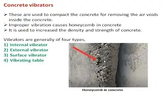 Concrete vibrators | Plants and equipment in concrete construction