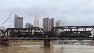Norfolk Southern manifests and geese in Downtown Columbus - Part II