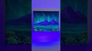 Uv Blacklight Fluorescent Light Oil Painting #painting #art #artwork