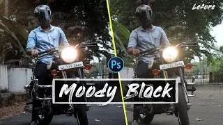 Photoshop Tutorial | Moody Black Color grading Tutorial |Light room| Camera Raw