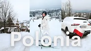 APRENDENDO A ESQUIAR EM ZAKOPANE NA POLÔNIA | Alugamos um carro | Comidas típicas | Snowmobile - 1/2