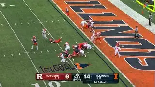 Hank Beatty is WIDE OPEN in the End Zone vs. Rutgers | Illinois Football