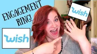 WISH ENGAGEMENT RING!!! I TESTED 5 WEDDING RINGS FROM THE WISH APP!