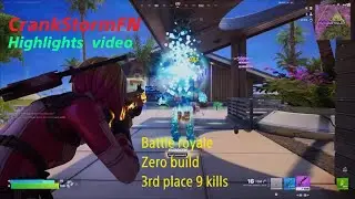 Fortnite Zero Build Highlights | 9 Kills | 3rd Place Finish #fortnite 