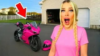 Ich BEKOMME ein pinkes MOTORRAD 😳
