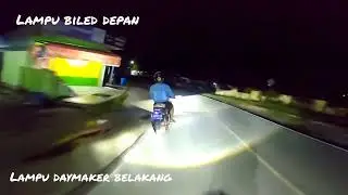 Lampu Daymaker VS Biled test ride night riding #cb
