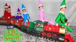 Prankster Elf on the Shelf Takes Rides the Train!!! Day 20!