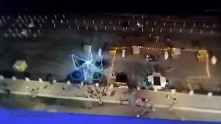 Вид на ночную Гагру с колёса обозрения