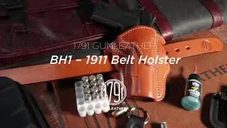 1791 GUNLEATHER BH1 1911-LEATHER BELT HOLSTER