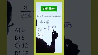 Algebra with Square Roots and Fractions | Simplifying Expressions Prep #shorts #math #maths