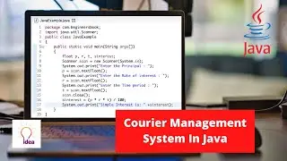Courier Management System In Java | Java Project