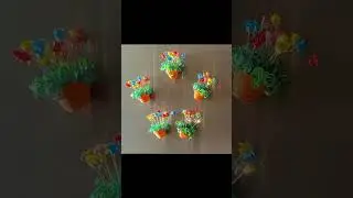Little Pots Big Stories.Quilling Mini Flower Pots.Pocket Sized Mini Marvels Joy On The Refrigerator.