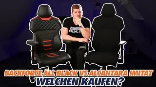 Backforce All Black vs Alcantara Imitat - Welchen kaufen? Unterschiede & Features im Vergleich!