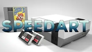 NES (Nintendo Entertainement System) Speedart By anres1995