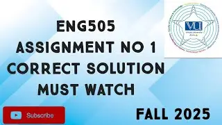 ENG505 Assignment No 1 Fall 2025 | eng505 assignment no 1 solution| eng505 assignment 1 fall 2025