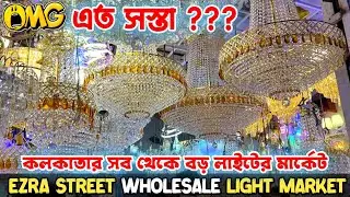এতো সস্তা  😱/ Ezra Street Wholesale Lights Market / All Kinds Of Lamps, Shed Fittings, Panel Lights
